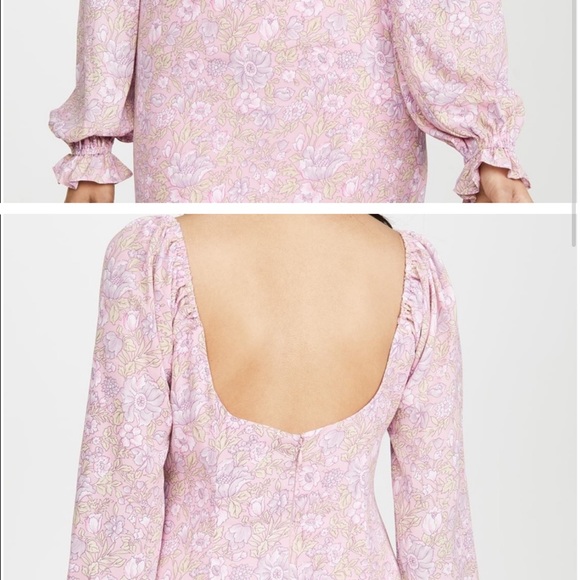 Likely Lyssa Dress Pink Floral Size 10 - Picture 3 of 5